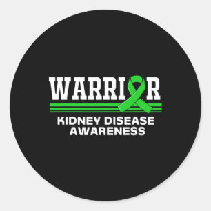 Disease Warrior Nierziekte Awareness Kinder Ronde Sticker