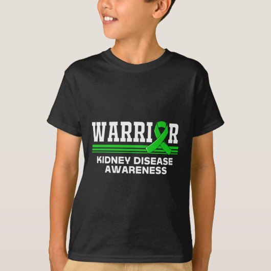 Disease Warrior Nierziekte Awareness Kinder T-shirt (Voorkant)
