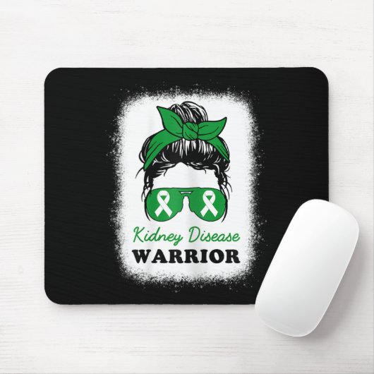 Disease Warrior Nierziekte Awareness Messy Bun Muismat (Met muis)