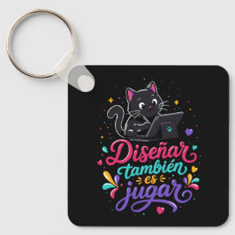 Diseñar también es jugar sleutelhanger
