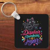 Diseñar también es jugar sleutelhanger (Voorkant)