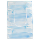 Diseño Acuarela Azul – Fresco, Moderno y Minimalis Medium Cadeauzakje (Achterkant)