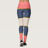 Diseño clásico coral leggings (Achterkant)