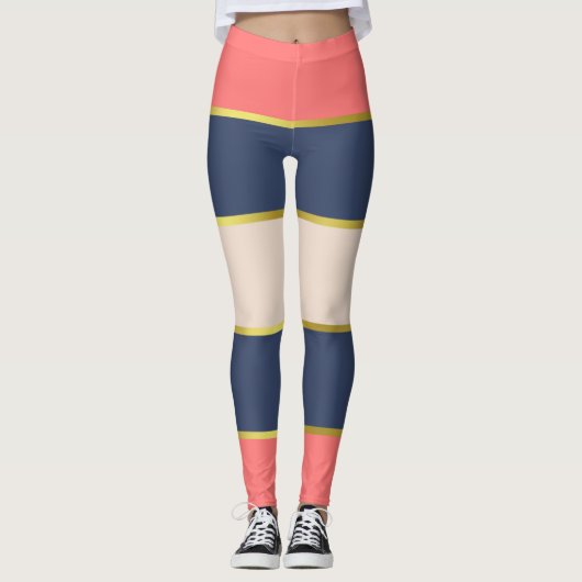 Diseño clásico coral leggings (Voorkant)