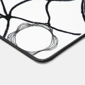 Diseño de flores abstractas en blanco y negro bureaumat (Hoek)