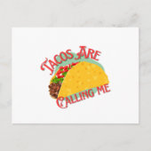 Diseño De Gastronomía Mexicana De Taco Briefkaart (Voorkant)