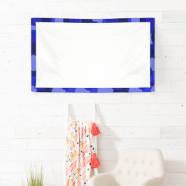 Diseño de pinceladas en colores azul marino spandoek