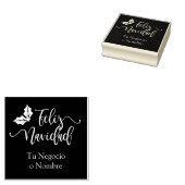 Diseño de Tipografía Feliz Navidad y Acebo Rubberstempel (Gestempeld)