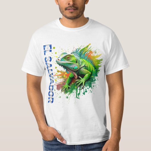 DISEÑO EL SALVADOR IGUANA  T-SHIRT (Voorkant)