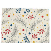 Diseño floral groot cadeauzakje (Achterkant)