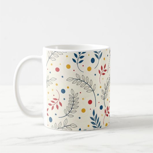 Diseño floral koffiemok (Links)