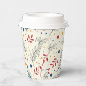 Diseño floral papieren bekers (Rechts)