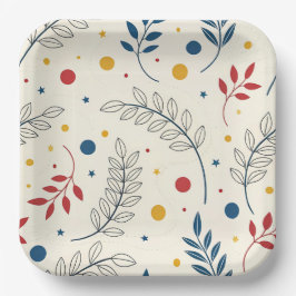 Diseño floral papieren bordje