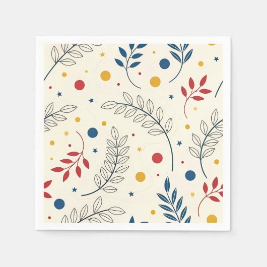 Diseño floral servet (Voorkant)