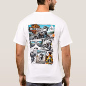 Diseño harley Snoopy Comic T-shirt (Achterkant)