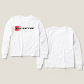 Diseño minimalista Low Battery (Voorkant /achterkant)