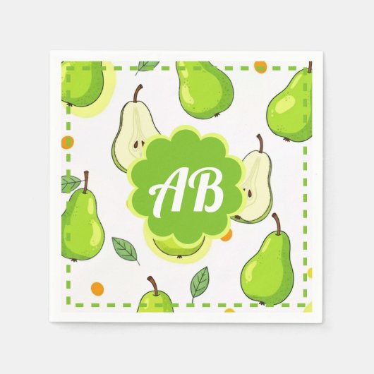 diseño peras servet (Voorkant)