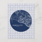 Diseño personalizado de mapa de la ciudad de Porto Briefkaart (Voorkant)