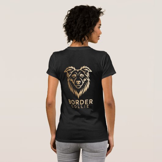 Diseño Premium de Border en Dorado T-shirt (Achterkant volledig)
