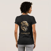 Diseño Premium de Labrador en Dorado T-shirt (Achterkant volledig)