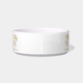 Diseño Premium de Labrador retriever en Dorado Voerbakje (Achterkant)