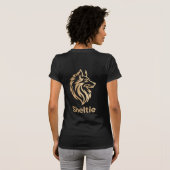 Diseño Premium de Sheltie en Dorado T-shirt (Achterkant volledig)