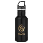 Diseño Premium de Sheltie en Dorado Waterfles (Voorkant)