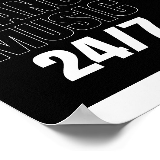 Diseño techno trance EDM para fans del beat. Poster (Hoek)