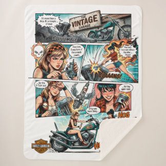 Diseño The Vintage Garage Sherpa Deken