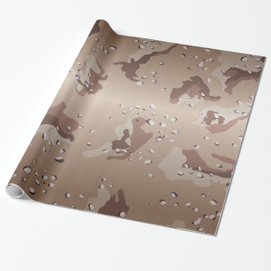 Disert Camo Wrapping Paper Cadeaupapier (Uitgerold)