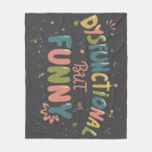 Disfunctioneel maar grappig fleece deken (Voorkant)