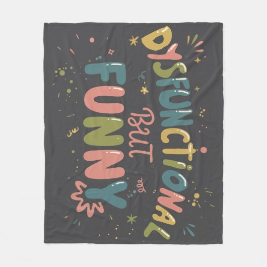 Disfunctioneel maar grappig fleece deken (Voorkant)