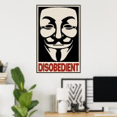 disgehoorzaam poster (Thuiskantoor)