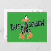 Disgeïntegreerde DAFFY DUCK™ "Duck Season" Briefkaart (Voorkant / Achterkant)