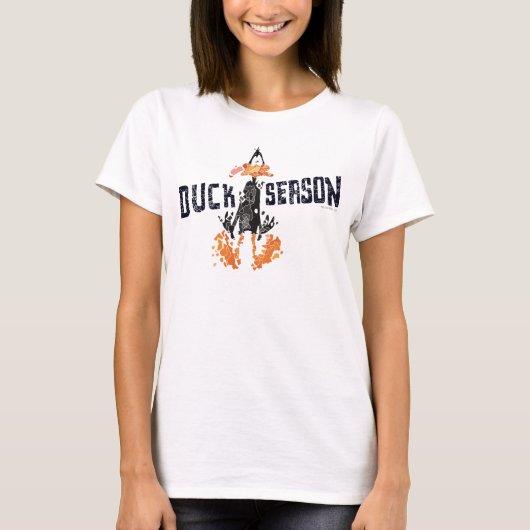 Disgeïntegreerde DAFFY DUCK™ "Duck Season" T-shirt (Voorkant)