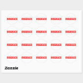 Disgente Stempel Ronde Sticker (Vel)