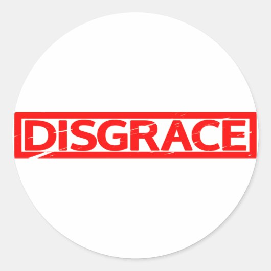 Disgente Stempel Ronde Sticker (Voorkant)