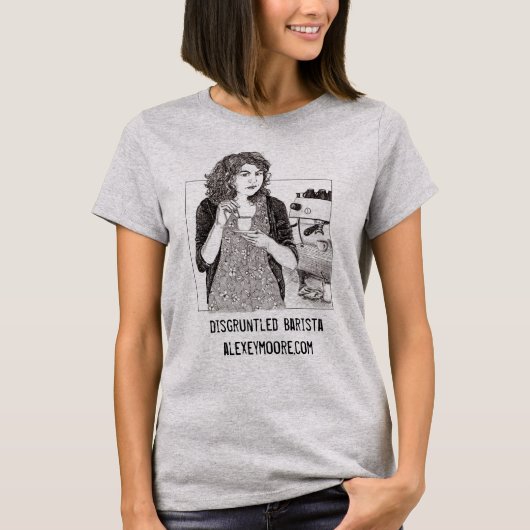 Disgruntled Barista slouchy-shirt T-shirt (Voorkant)