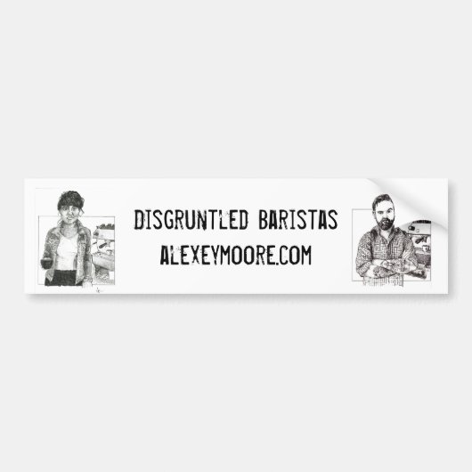 Disgruntled Barista Sticker (Voorkant)