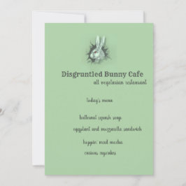 Disgruntled Bunny Rabbit Kaart