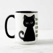 Disgruntled Cat Sarcastic Humor Coffee Tea Cocaca Mok (Links)