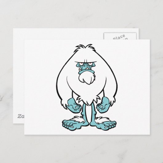 Disgruntled Yeti Briefkaart (Voorkant / Achterkant)