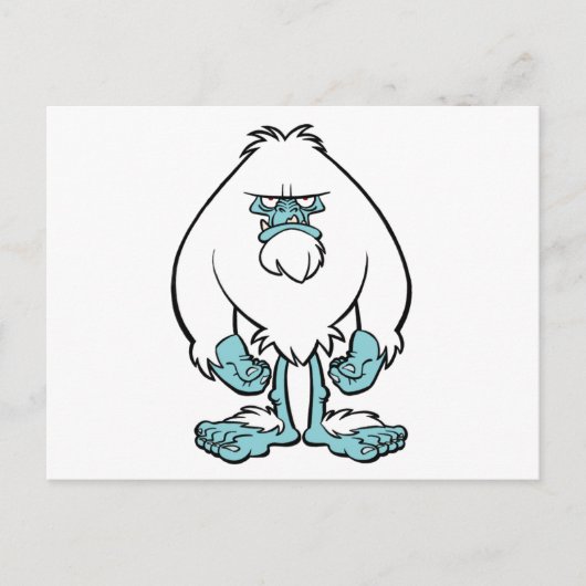 Disgruntled Yeti Briefkaart (Voorkant)