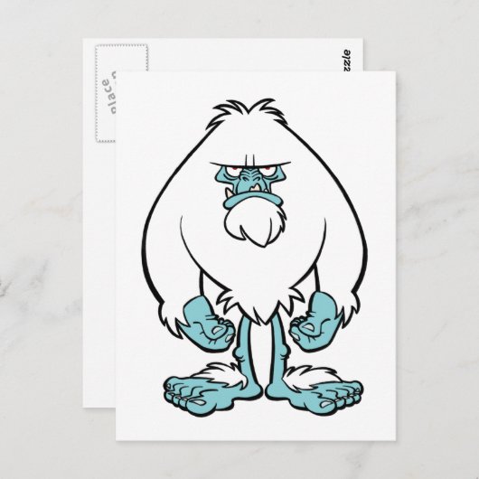 Disgruntled Yeti Briefkaart (Voorkant / Achterkant)