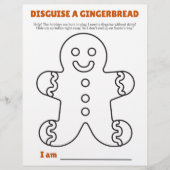 Disguise a Gingerbread Template and Instructions Flyer (Voorkant)