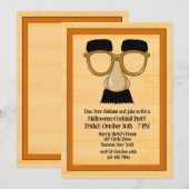Disguise Halloween Party Invitation Kaart (Voorkant / Achterkant)