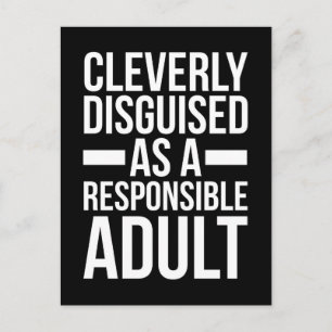Disgusible Adult Funny Quote Briefkaart