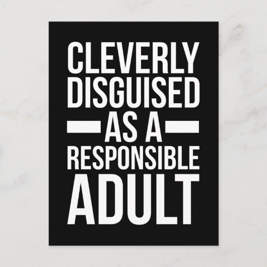Disgusible Adult Funny Quote Briefkaart (Voorkant)
