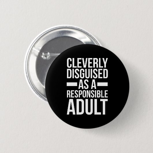 Disgusible Adult Funny Quote Ronde Button 5,7 Cm (Voorkant /achterkant)