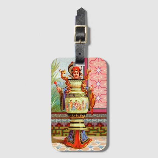 Dish Darlings Dragon Lady Bagagelabel (Voorkant (verticaal))